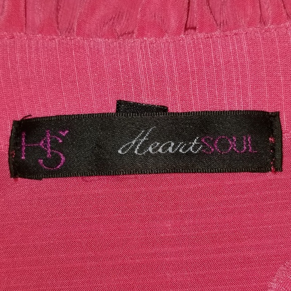 HeartSoul Pink Ruffle Blouse - Picture 2 of 2